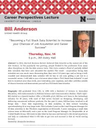 The 2024 "Career Perspectives in Math" Lecture by Bill Anderson