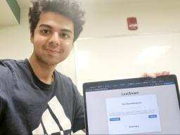 Sammy Bhojwani and his app, "LexiSmart" 