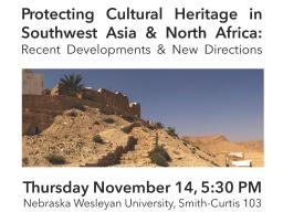 Protecting Cultural Heritage