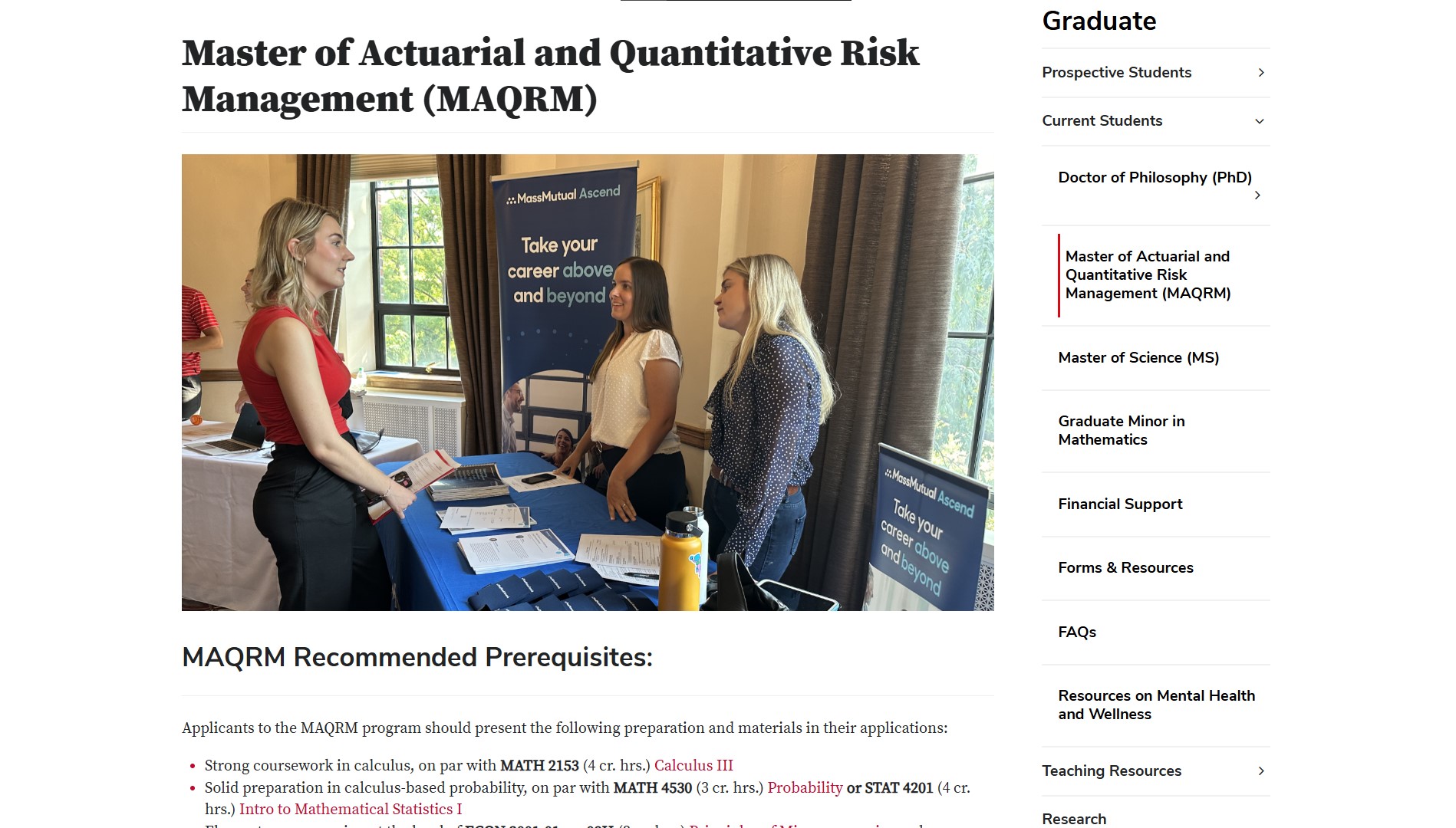 Ohio State Information Session - Master of Actuarial and Quantitative Risk Management