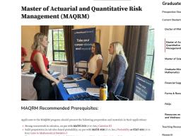 Ohio State Information Session - Master of Actuarial and Quantitative Risk Management