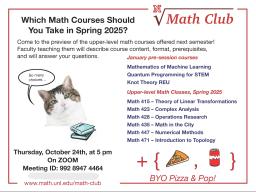 Still not certain about your Spring 2025 Advanced Math Courses?