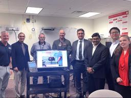 Project team members from NSRI, UNL and JEC during kick off meeting at the Cyber-Physical Networking Lab at the University of Nebraska–Lincoln, Lincoln, Nebraska, October 2024.