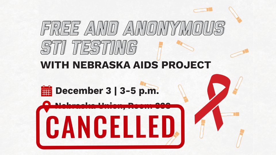 STI Testing Cancelled