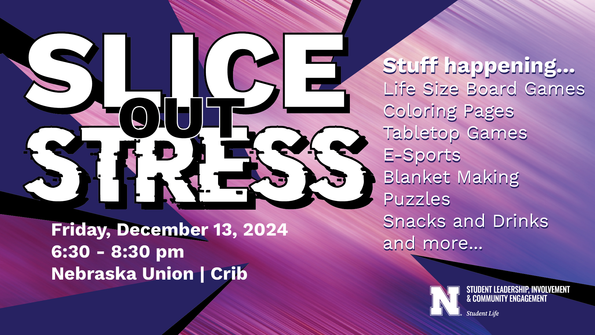 SLICE Out STRESS Event Poster