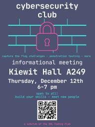 Cybersecurity Subclub of the UNL Coding Club Informational Meeting