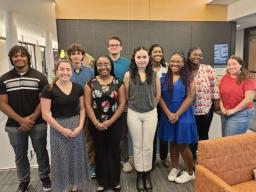 The 2023 SIAM-Simons Undergraduate Summer Research Program Students (including Layla Montemayor from UNL).