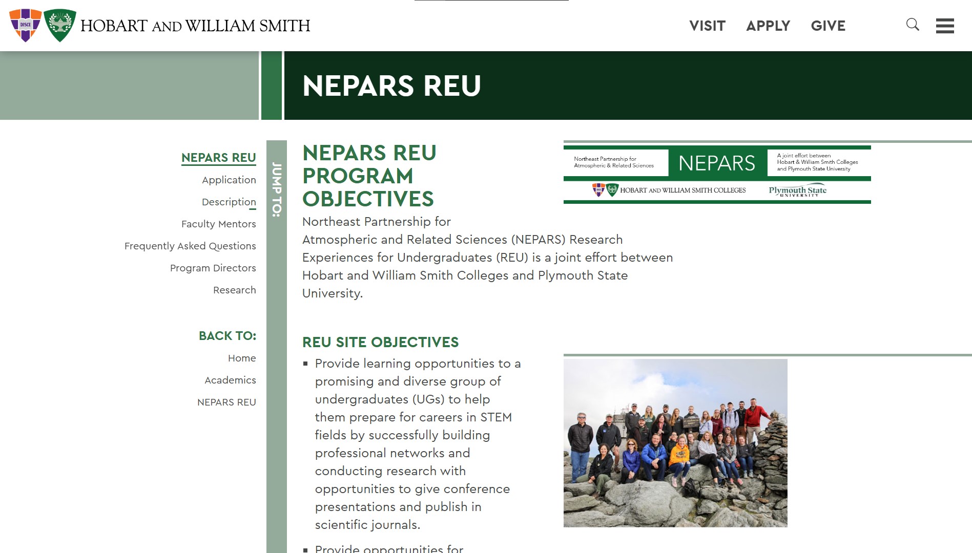 Summer 2025 NEPARS REU