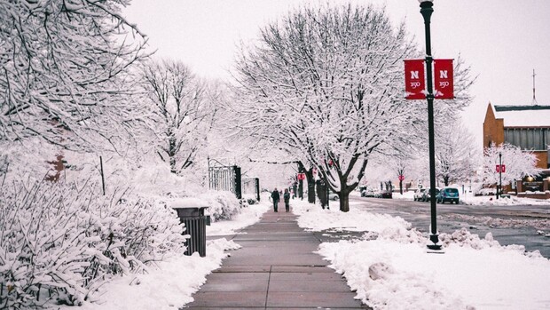 City Campus in the winter.