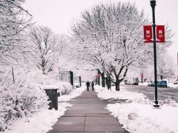 City Campus in the winter.