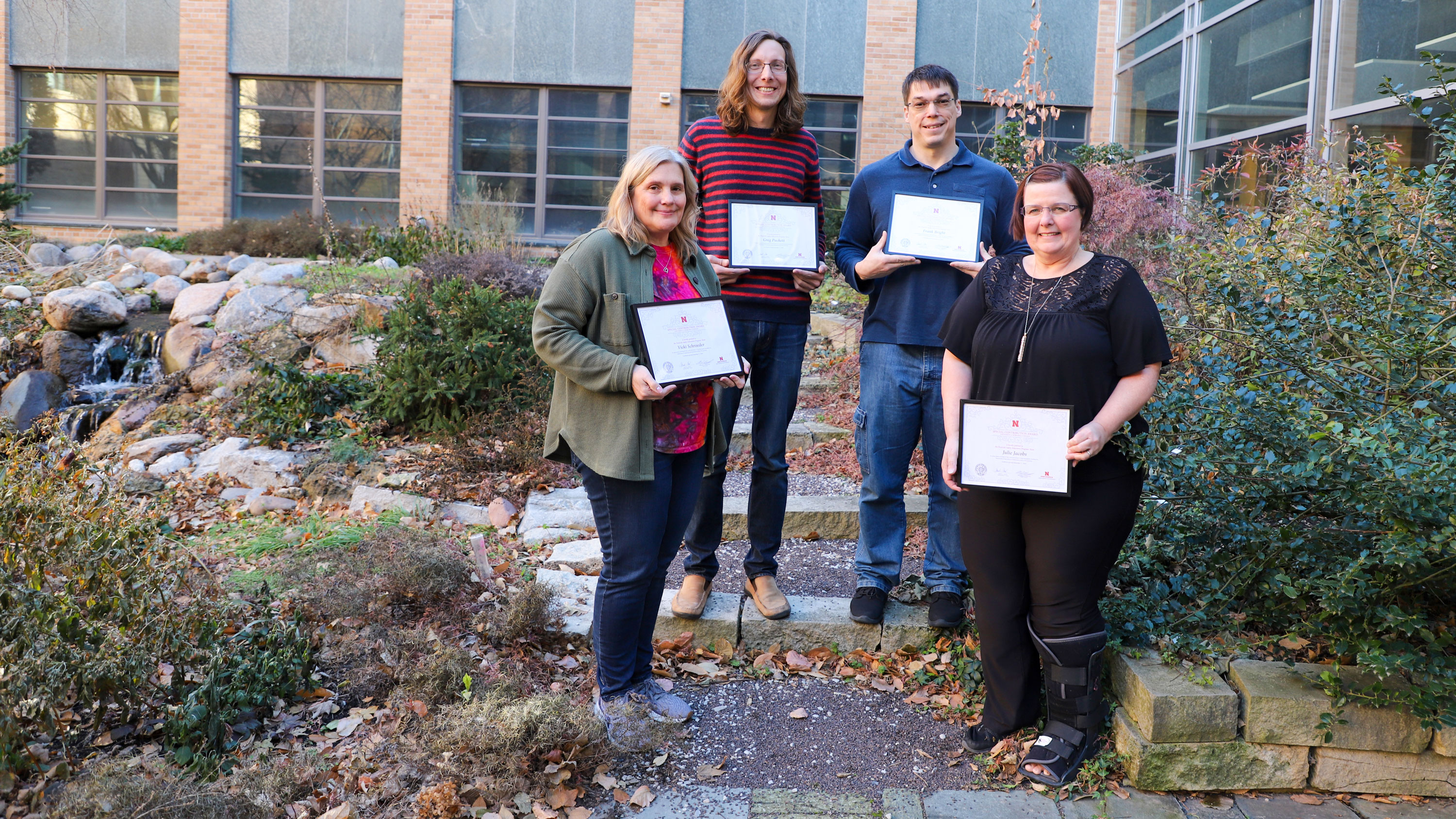 Pest Ed Team members include Vicki Schroeder, left, Greg Puckett, Frank Bright and Julie Jacobs. Stephanie Shulze not pictured.