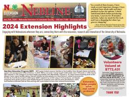 Front page of 2024 Extension Highlights print version