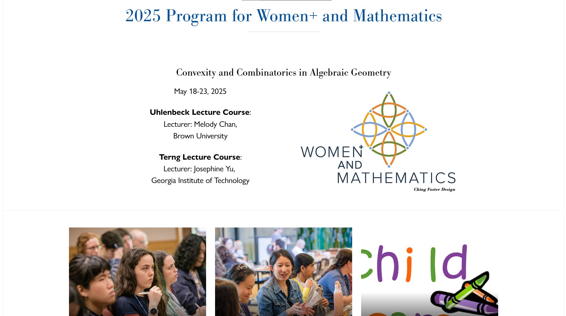 Women+ and Mathematics 2025 at IAS Princeton: Convexity and Combinatorics in Algebraic Geometry