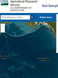 Screenshot of the Soil Sample Planning Organizer Tool’s web-based application. 