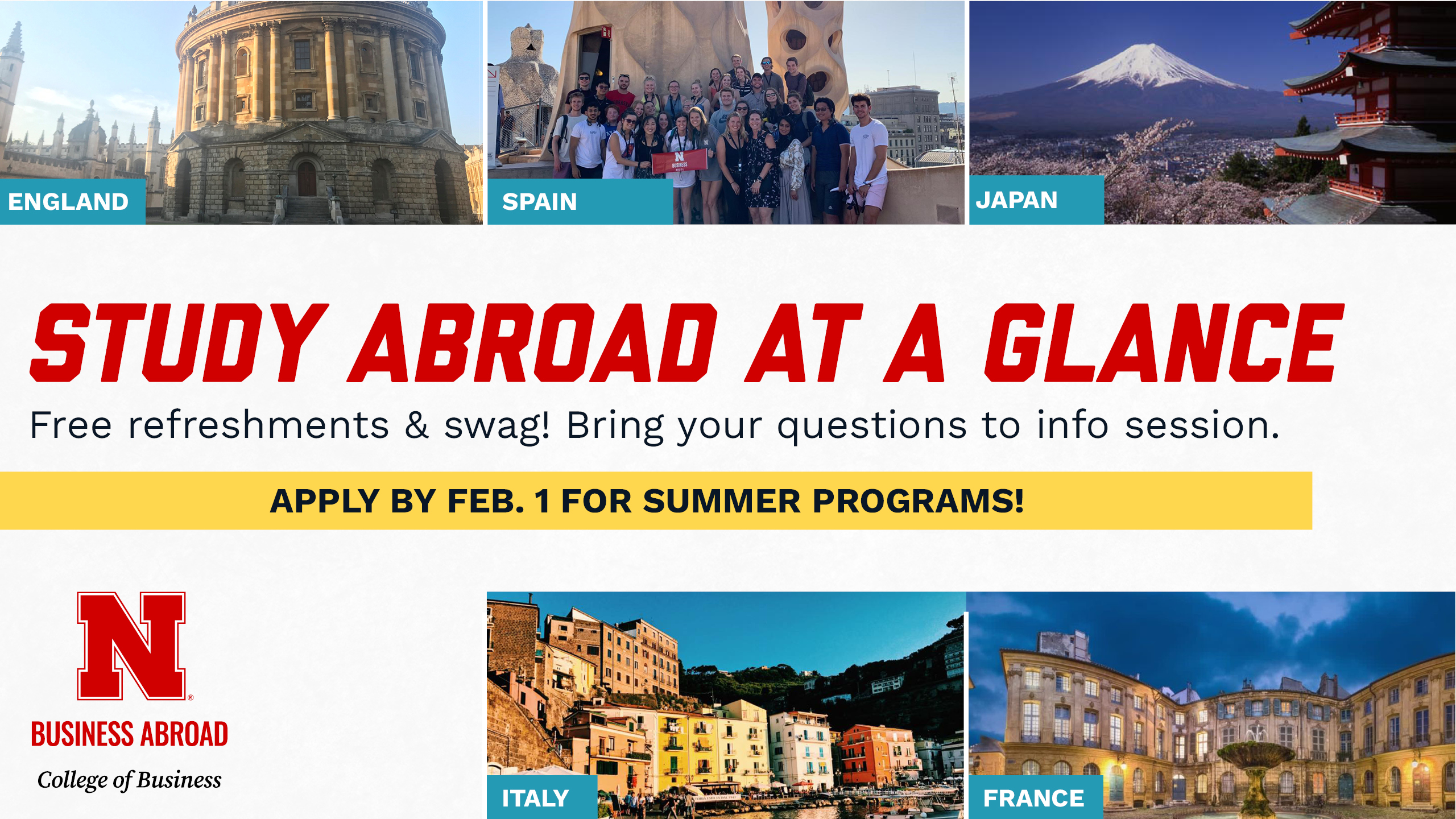 Study Abroad at a Glance: Oxford and Barcelona