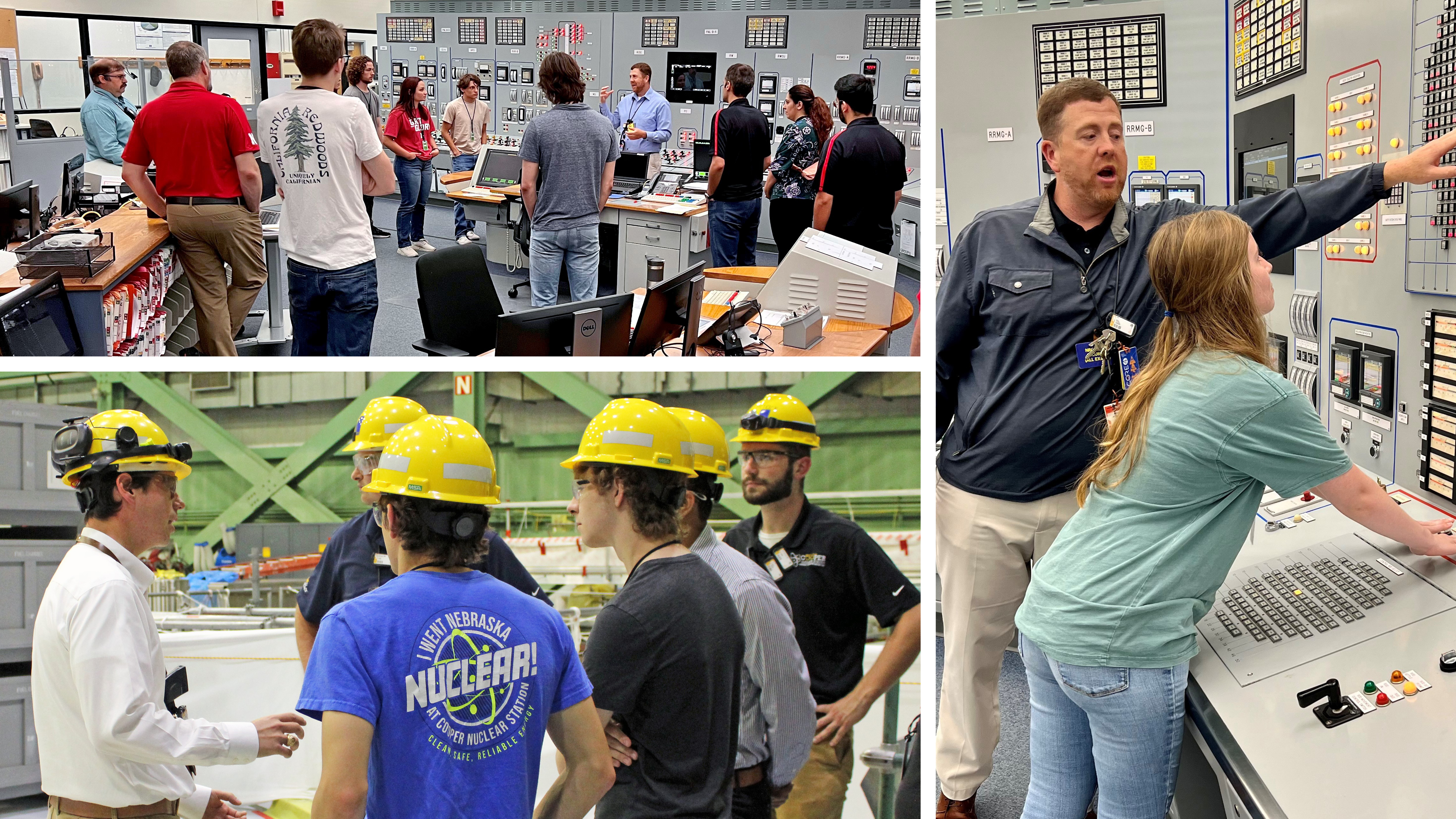 Summer interns and faculty sponsors tour the Cooper Nuclear Station, near Brownville, Nebraska, last summer 2024.