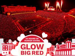 The seventh annual Glow Big Red is Feb. 12-13. Show your support for the Hixson-Lied College by making a gift at https://go.unl.edu/fpaglowbigred.