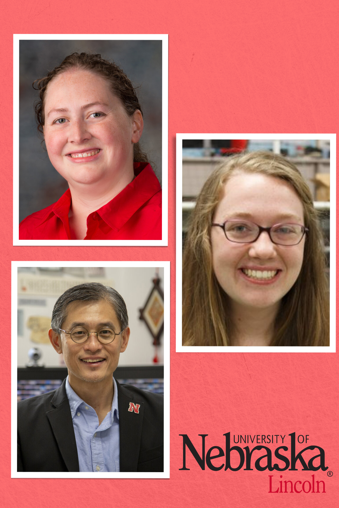 Brittany Duncan (Ross McCollum Associate Professor), Alisha Bevins (Graduate Teaching Assistant), Leen-Kiat Soh (Charles Bessey Professor and Senior Associate Director), University of Nebraska, School of Computing.