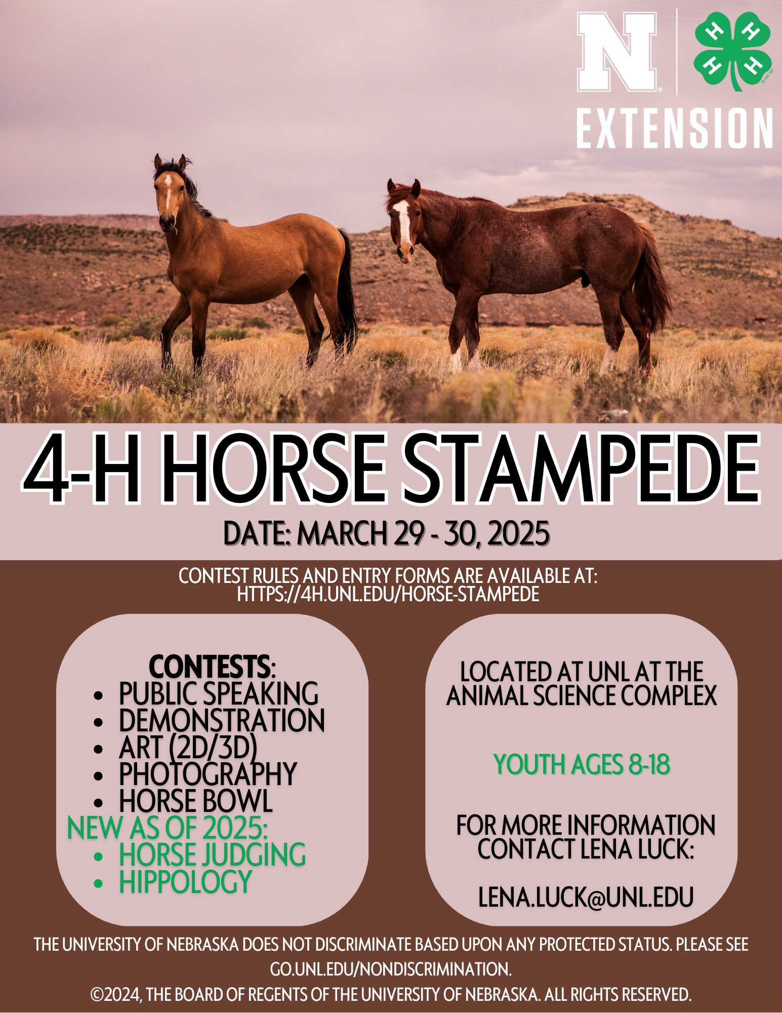 2025 4-H Horse Stampede Poster