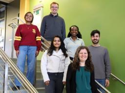 The coordinator for the IANR Writing Fellows program is Christine Booth (front), a lecturer on scientific communication in the CASNR. Photo by  Lana Johnson | Agronomy and Horticulture 