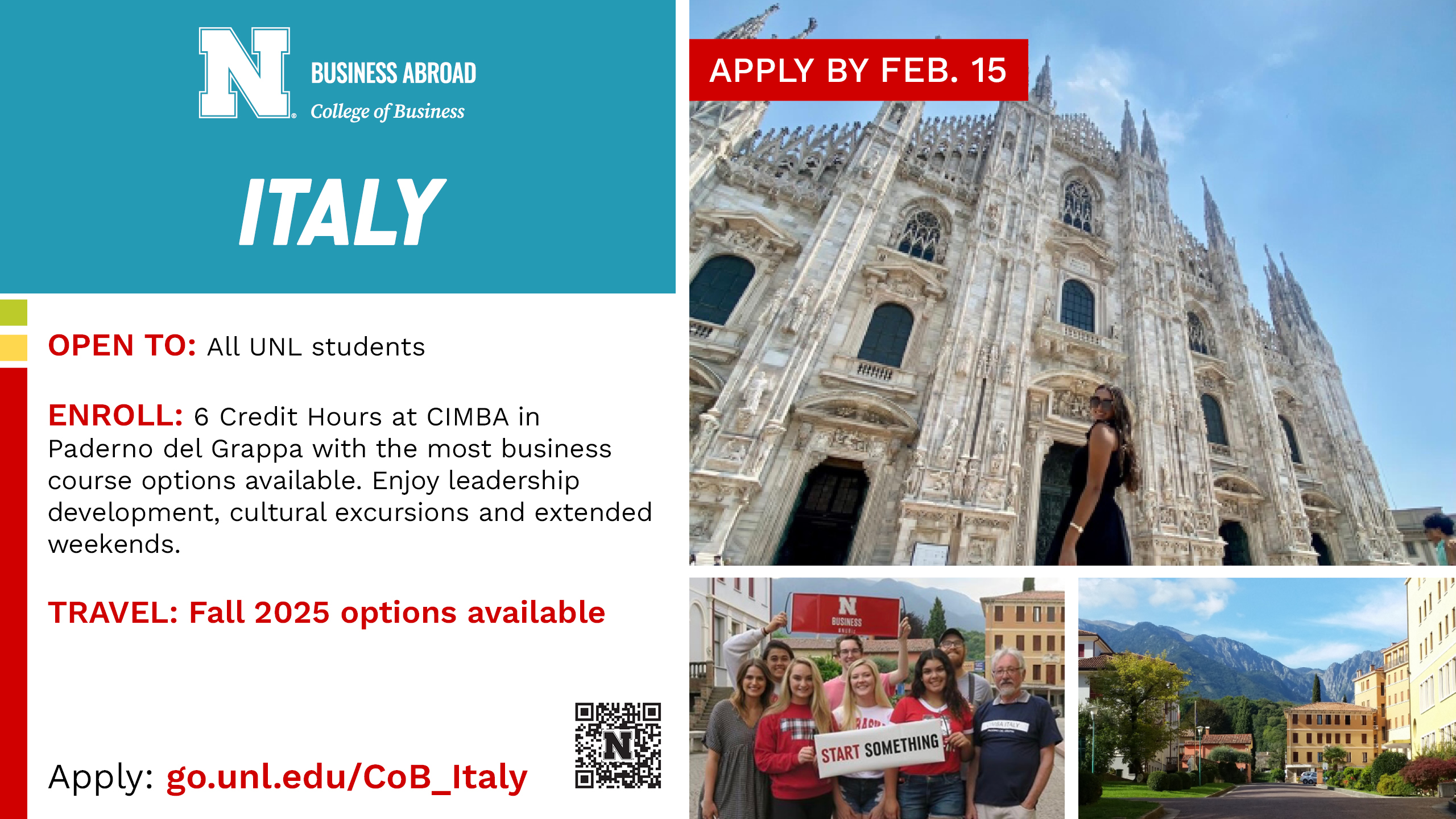 CIMBA application Due February 15!