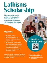 Scholarship for Hispanic/Latinx Mathematics Students