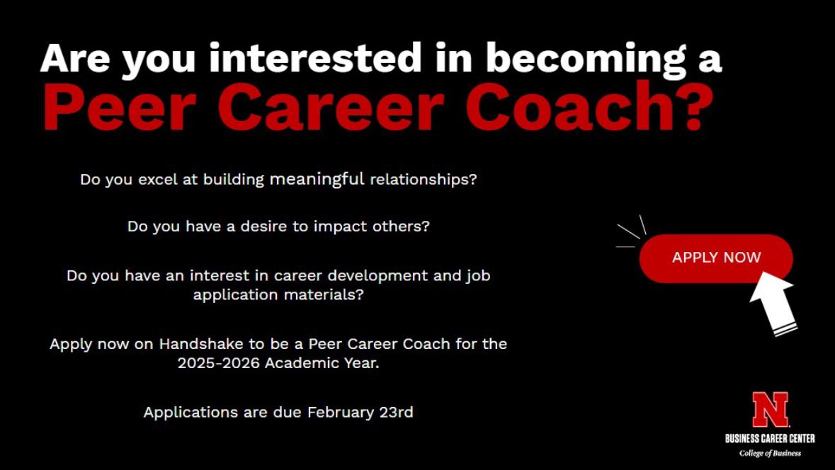 Interested in being a Peer Career Coach?