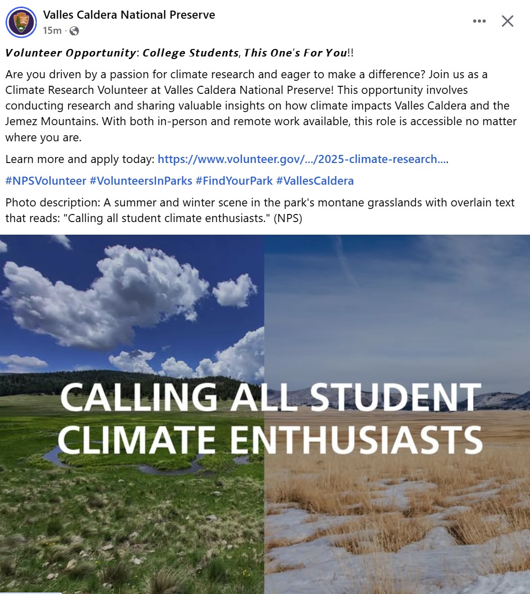 2025 Climate Research Volunteer