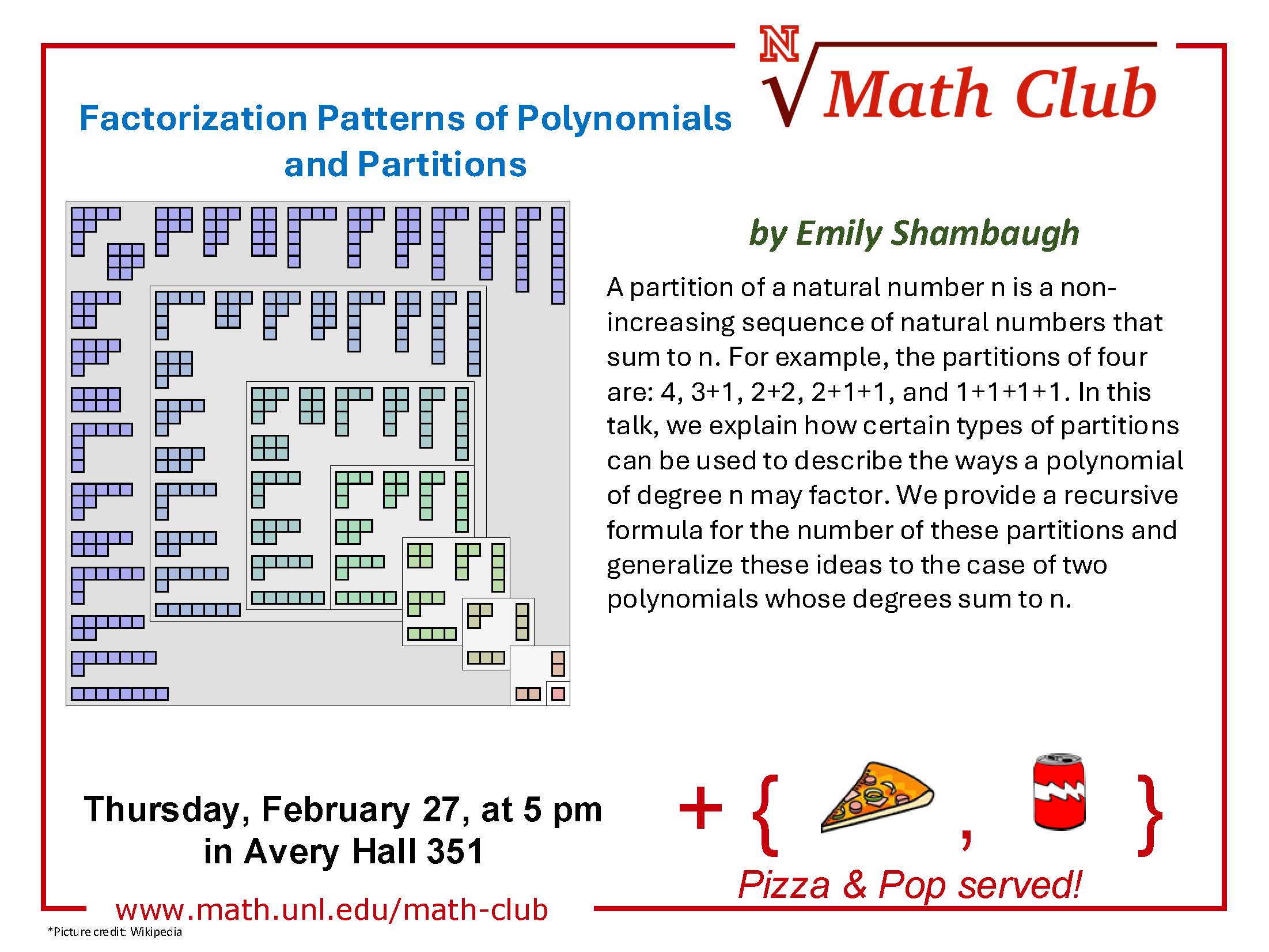 Math Club: Factorization Patterns of Polynomials and Partitions