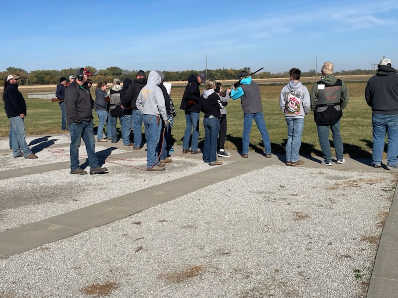 Teaching basic shotgun and safety.