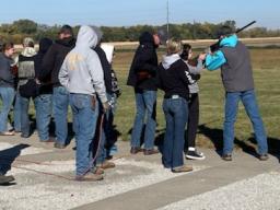 Teaching basic shotgun and safety.