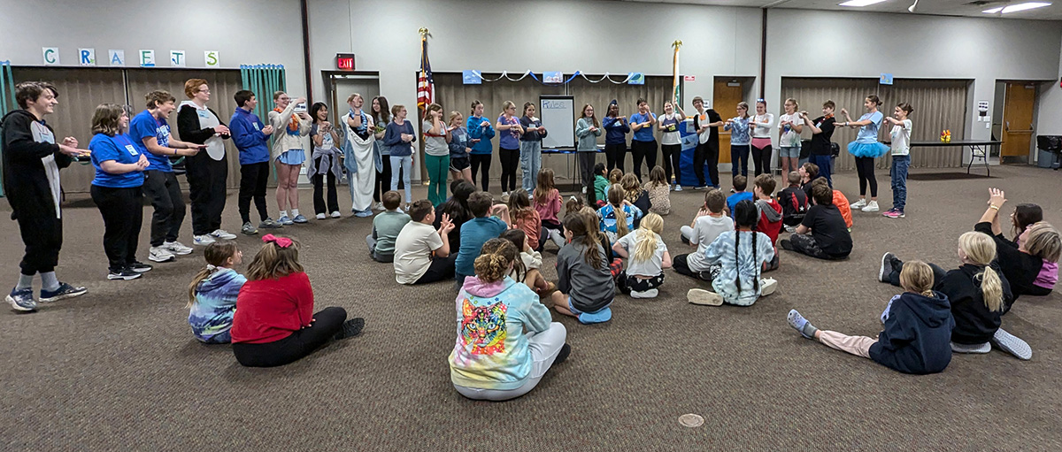 Teen Council members introduced themselves to kick-off the beginning of the Lock-In.