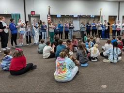 Teen Council members introduced themselves to kick-off the beginning of the Lock-In.