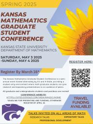 Kansas Mathematics Graduate Student Conference