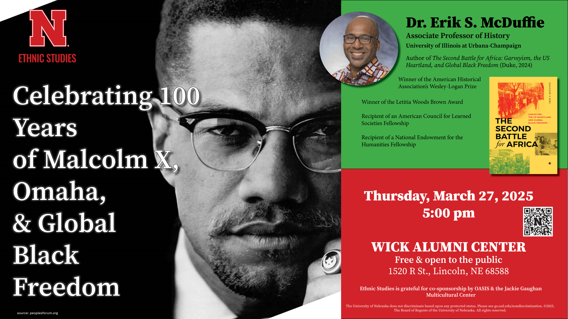 Celebrating 100 Years of Malcolm X, Omaha, & Global Black Freedom