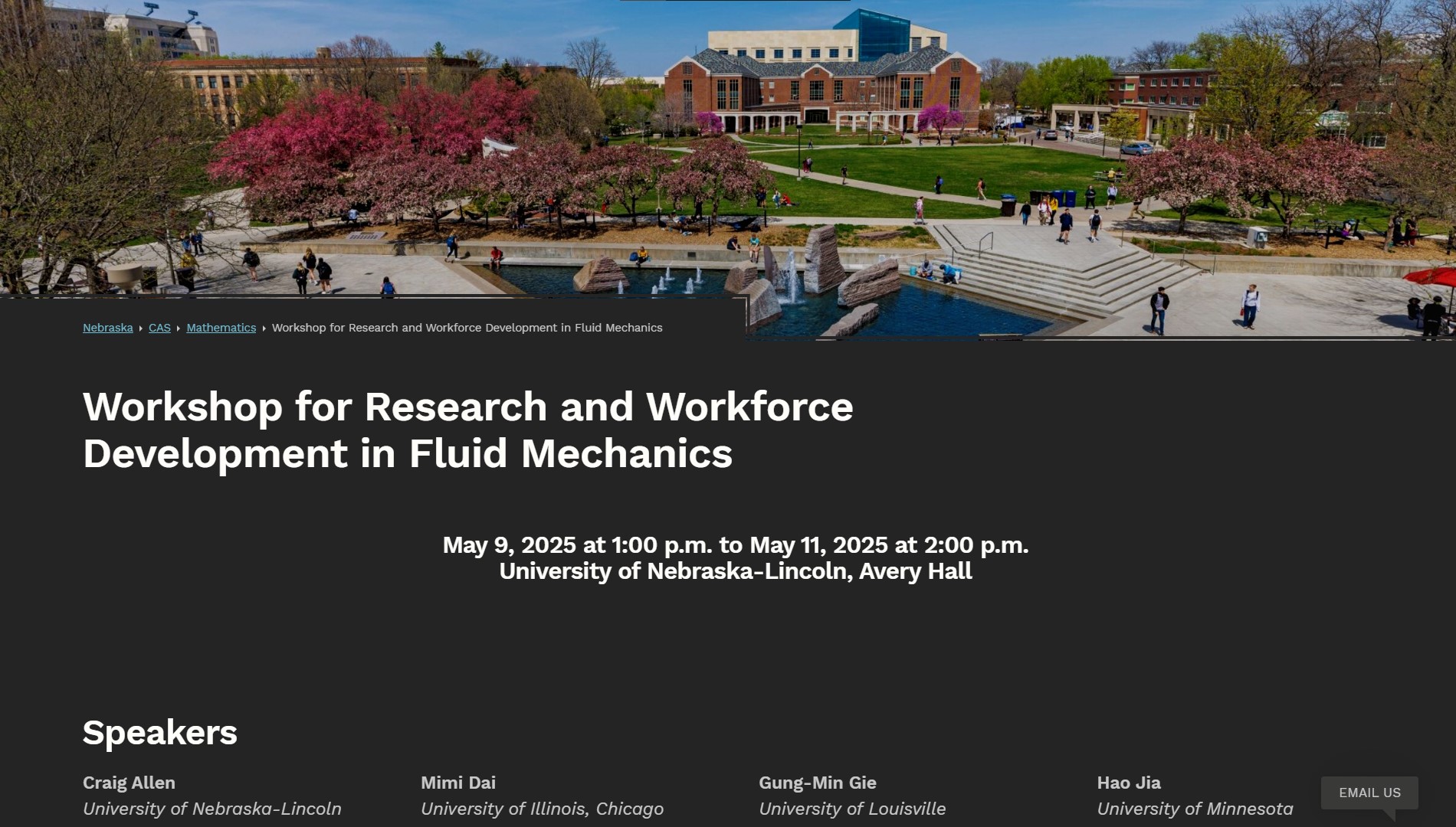 Workshop for Research and Workforce Development in Fluid Mechanics