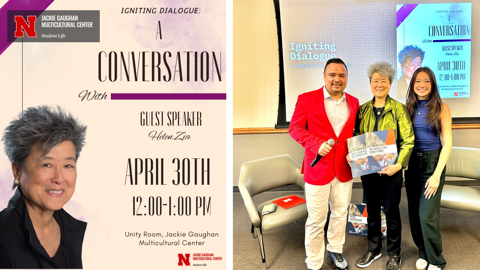 Helen via and conversation moderators 