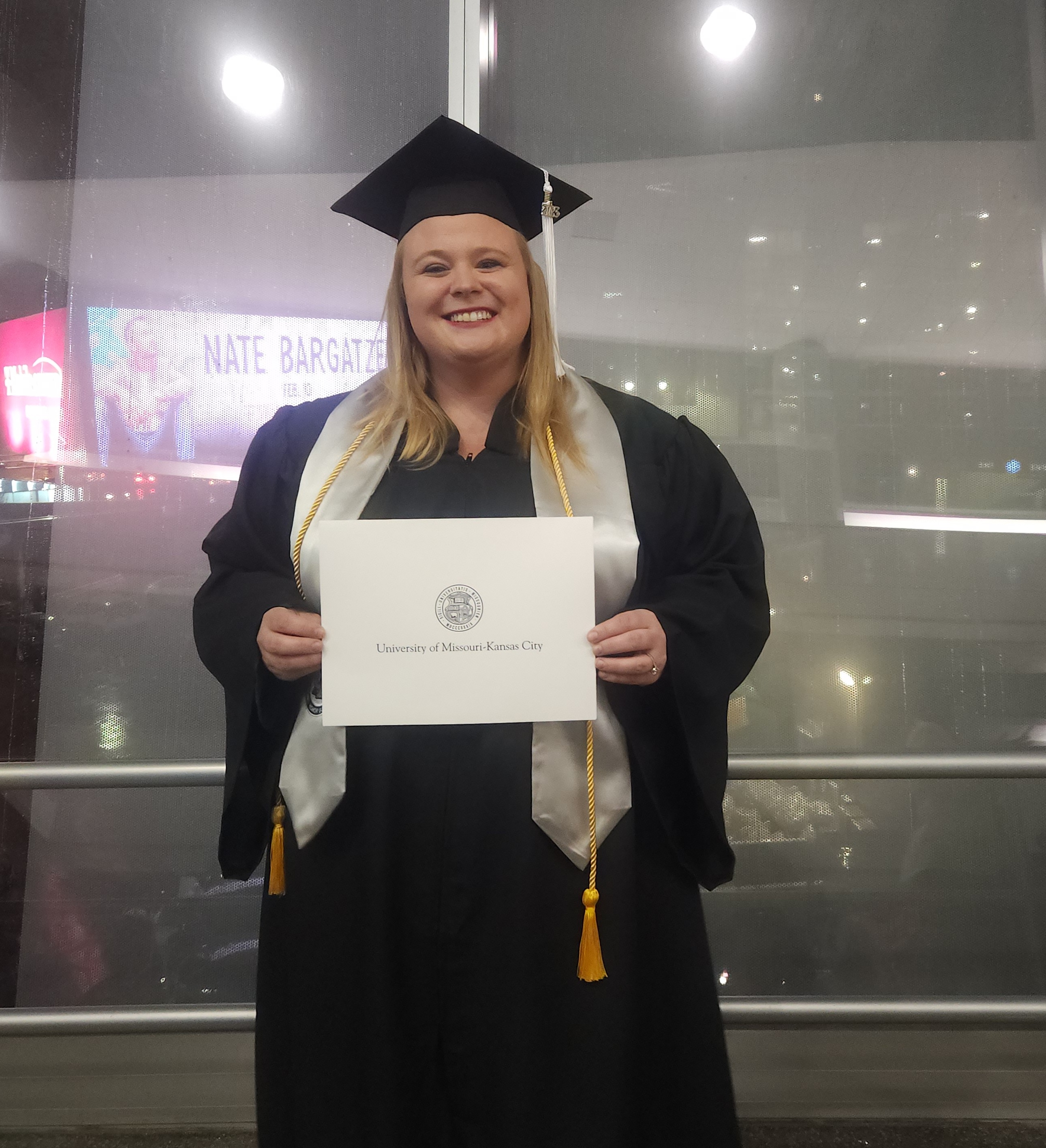 Brianna Mann graduating from the University of Missouri - Kansas City