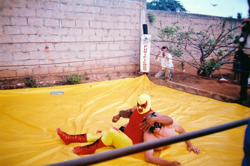 A scene from Charles Fairbanks' film "Flexing Muscles."