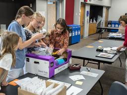 Lancaster County 4-H family dropping off exhibits for the State Fair in 2024