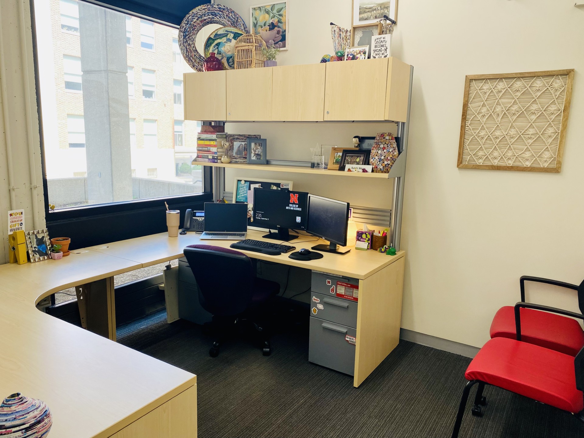 Rachelle Webster's advising office in 111 Manter Hall.