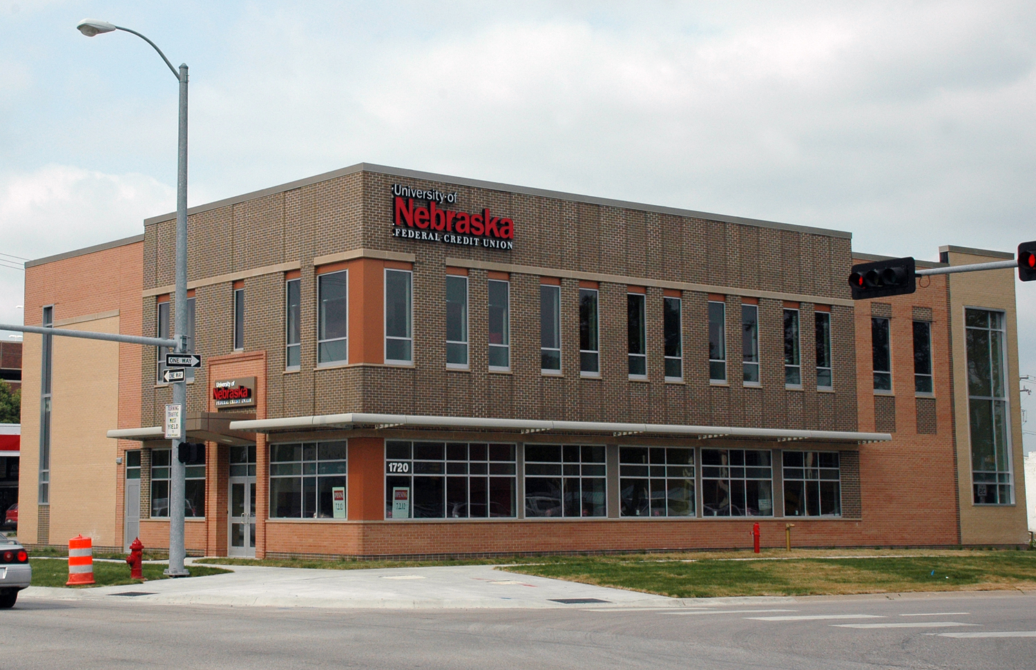 The new University of Nebraska Federal Credit Union building, located at 1720 P St.