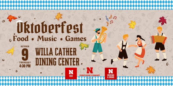 Oktoberfest banner with event details