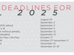 Fall 2025 Academic Deadlines Poster