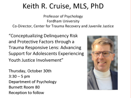 Picture of Dr. Keith Cruise