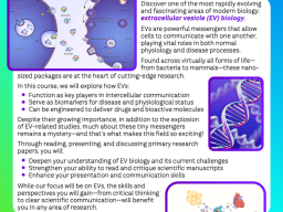 Description of a course, NUTR 440: Research Critiques in Extracellular Vesicles