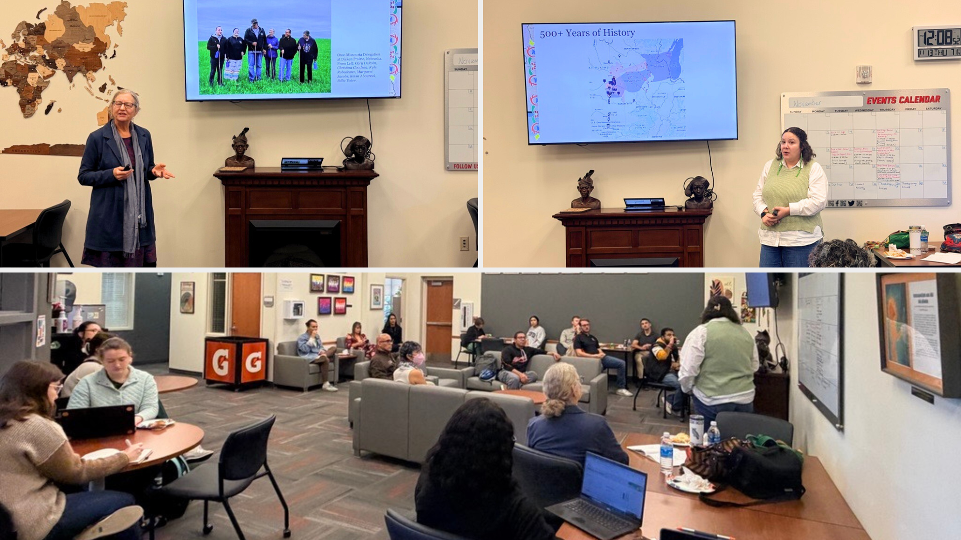 Photo collage from the event. 