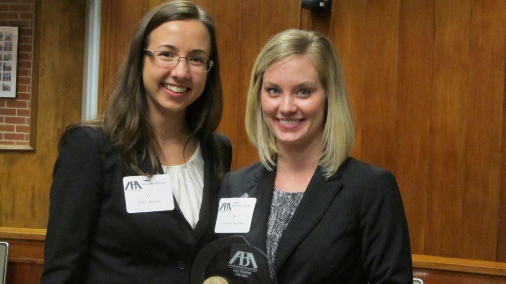 Audrey Johnson & Christine Baughman, 2012 National Client Counseling champions & members of the Class of 2012