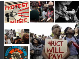 images of musicians and audience members at concerts