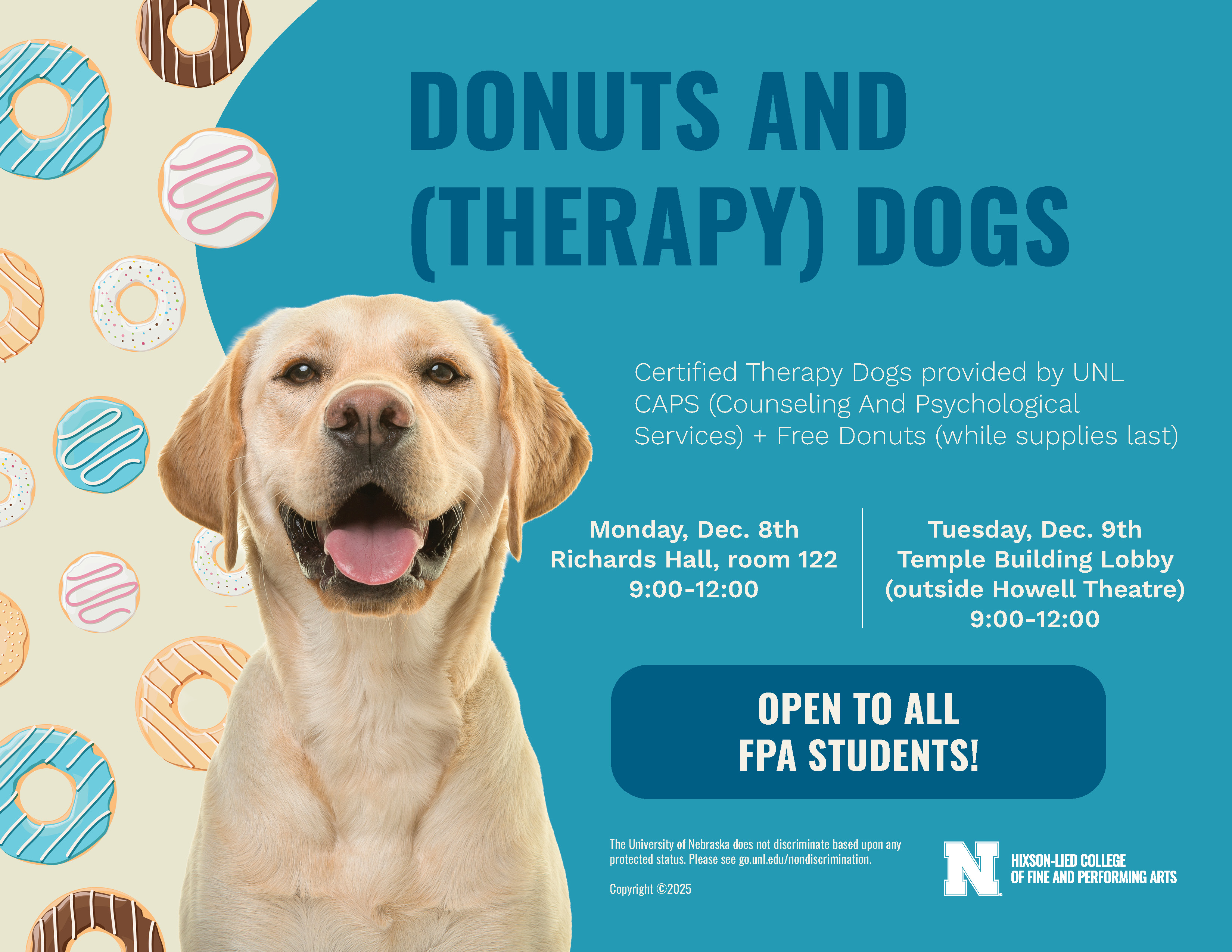 Donuts and (Therapy) Dogs Poster